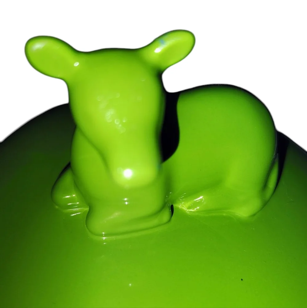 Martha Stewart Green and Blue Animal Lid Ramekins/Trinket Dishes - Picture 10 of 12